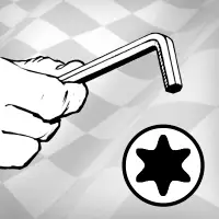 L-alakú torx kulcs