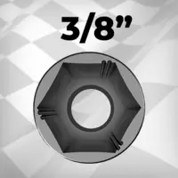 3/8" Lok-Typ Fej