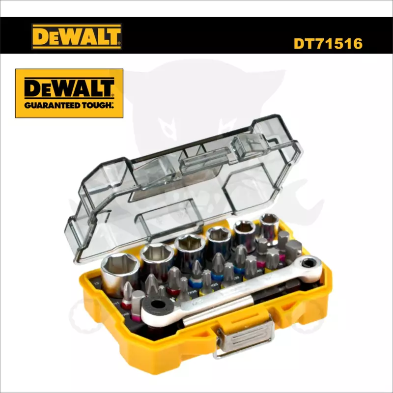 Bit készlet hajtószárral, 24 db-os, kézi, színkódolt, ipari - DeWalt2