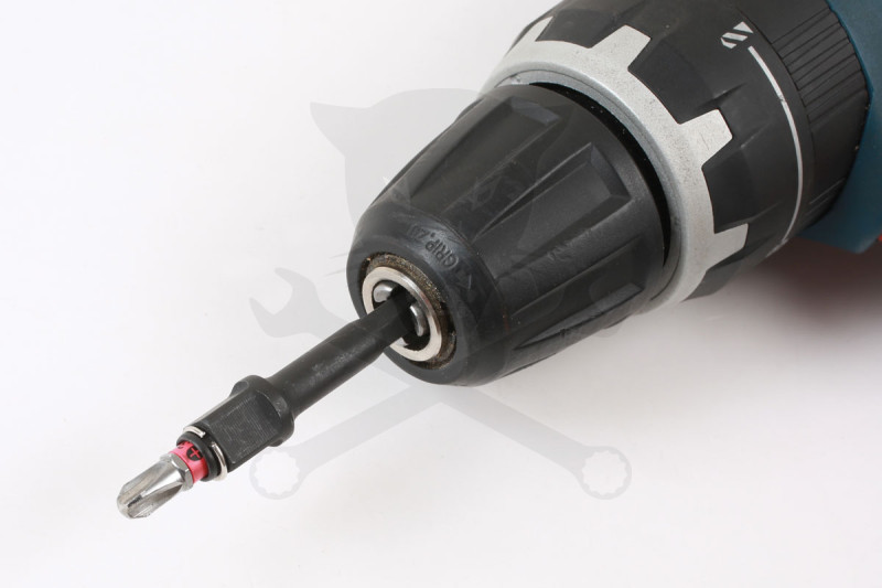 Bit és dugókulcs tartó adapter fúrógépbe 1/4" bit + 3/8" dugó 2:1-ben