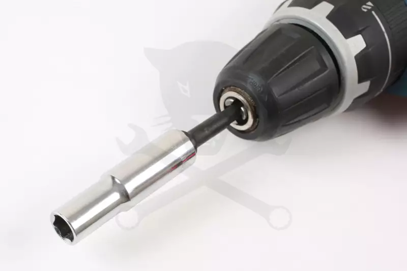 Bit és dugókulcs tartó adapter fúrógépbe 1/4" bit + 3/8" dugó 2:1-ben