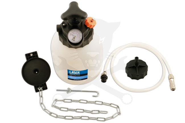 Féklégtelenítő kanna kézi pumpás + Univerzális és 44 mm-es EU Adapter