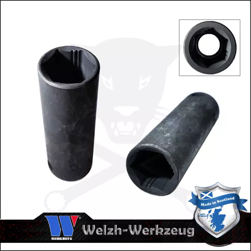 Lok-Typ Légkulcsfej - gépifej 3/8" 12 mm 6 lap hosszú - Welzh