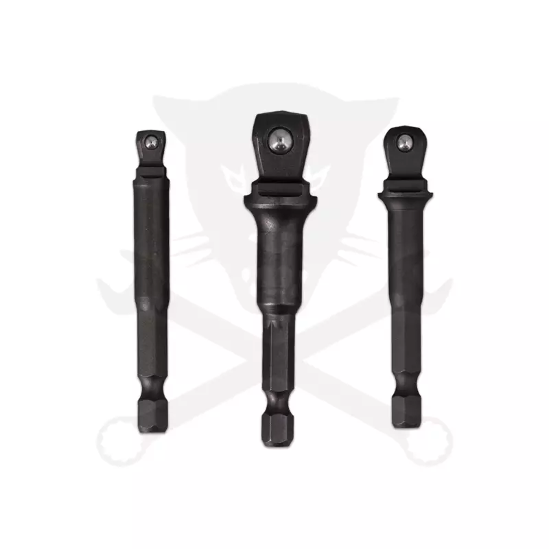 Adapter készlet fúrógéphez - csavarbehajtóhoz 1/4"-3/8"-1/2" - Laser