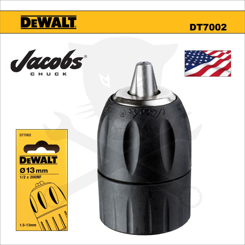 Fúrótokmány, gyors 13 mm 1/2x20 UNF - Jacobs - DeWalt