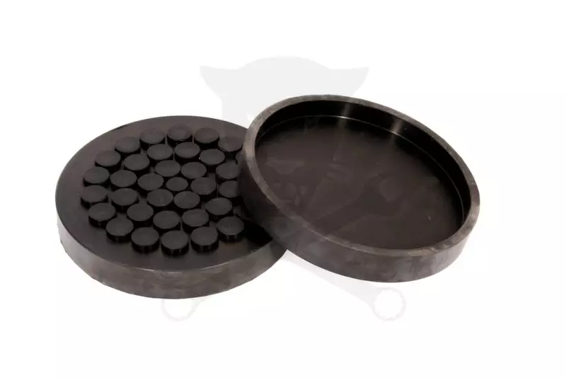Gumipogácsa csápos emelőhöz 160/147 mm-es félperemes pöttyös