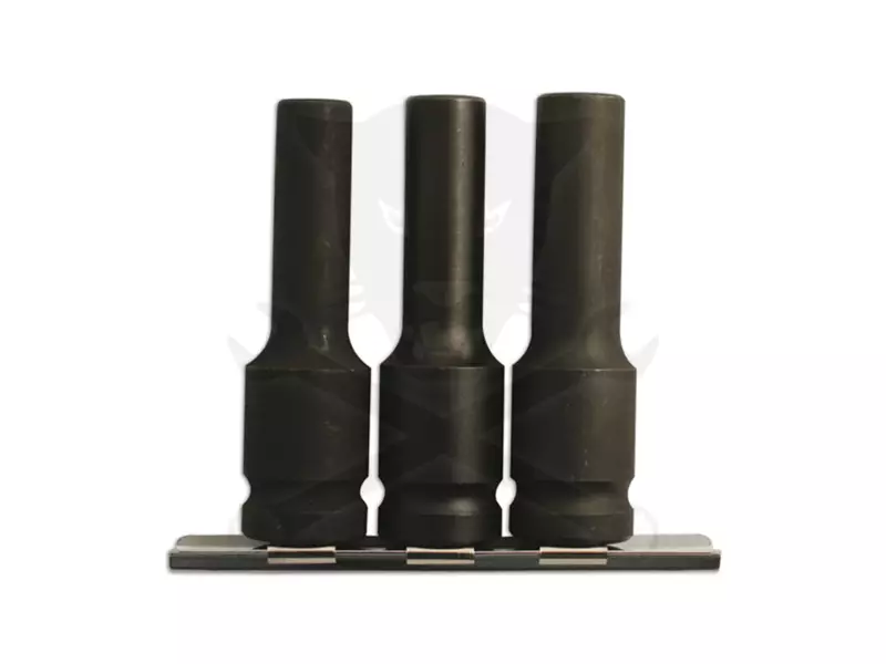 Légkulcsfej készlet 1/2" 3 db-os 1/2" E-torx hosszú: E10-E11-E12 -Laser