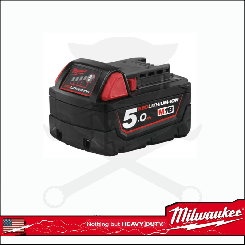 Akkumulátor 18V 5.0Ah Li-Ion B5 RED-Lithium - Milwaukee (M18B5)