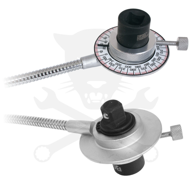 Szögmérő nyomatékkulcshoz - csipeszes, flexibilis karral 1/2" BGS