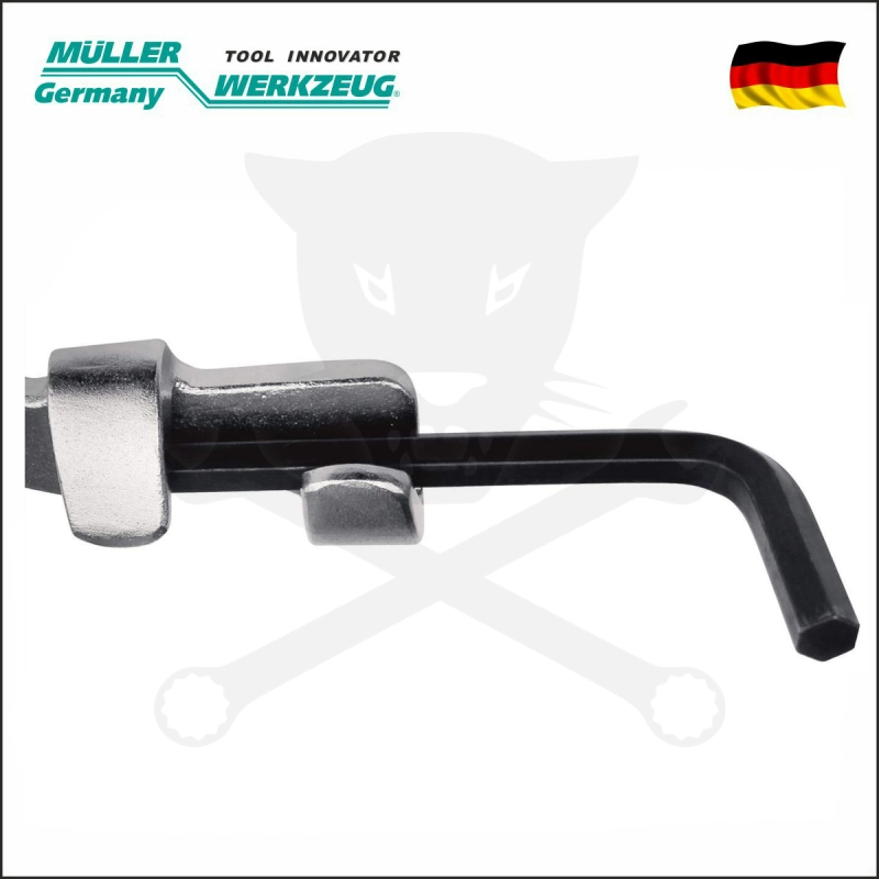 Csillag-villáskulcs HOSSZABBÍTÓ-SZÁR 1/2" - 340 mm - MÜLLER