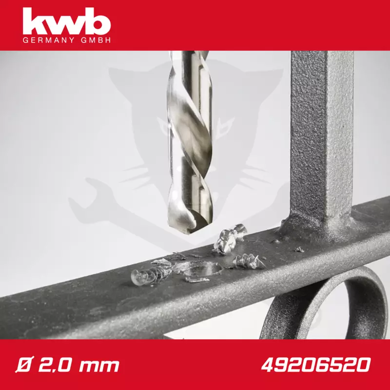 Csigafúró 2,0 mm HSS-G DIN 338 Silver Star, profi 2 db-os - KWB