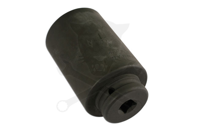 Féltengely anya dugókulcs 1/2" 46-os 12 lapú hosszú 100 mm kisteher