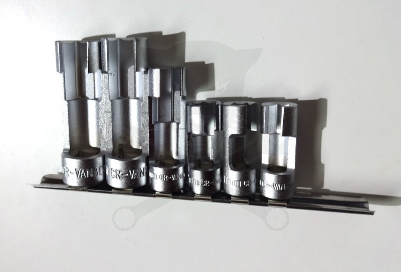 Dugókulcs - crowafej készlet 3/8"-1/2" speciális végig nyitott 10-19 mm