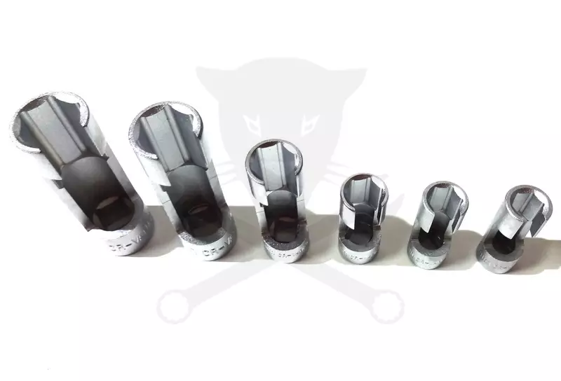 Dugókulcs - crowafej készlet 3/8"-1/2" speciális végig nyitott 10-19 mm