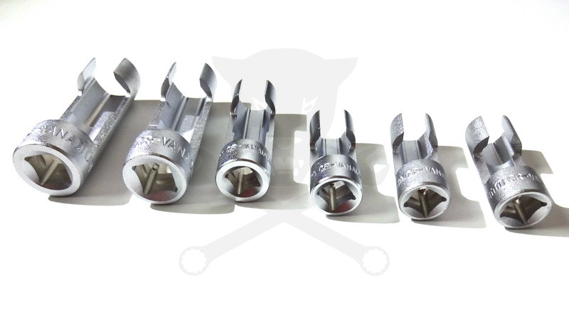 Dugókulcs - crowafej készlet 3/8"-1/2" speciális végig nyitott 10-19 mm