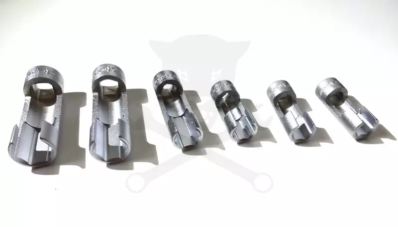 Dugókulcs - crowafej készlet 3/8"-1/2" speciális végig nyitott 10-19 mm