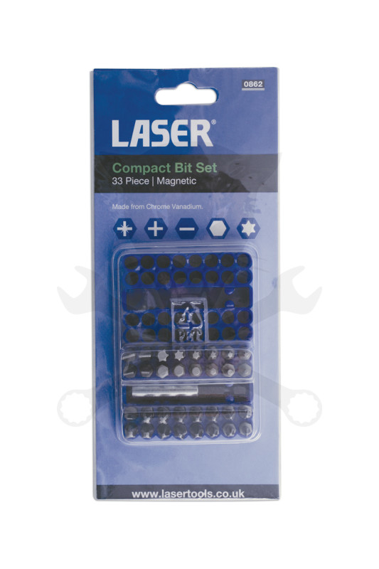 Bit készlet 33 db-os, gépi, ipari - Laser