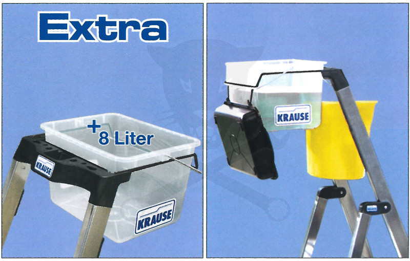 Létra ALU lépcsőfokos álló 1x 4 fokos - Krause Monto SECURY