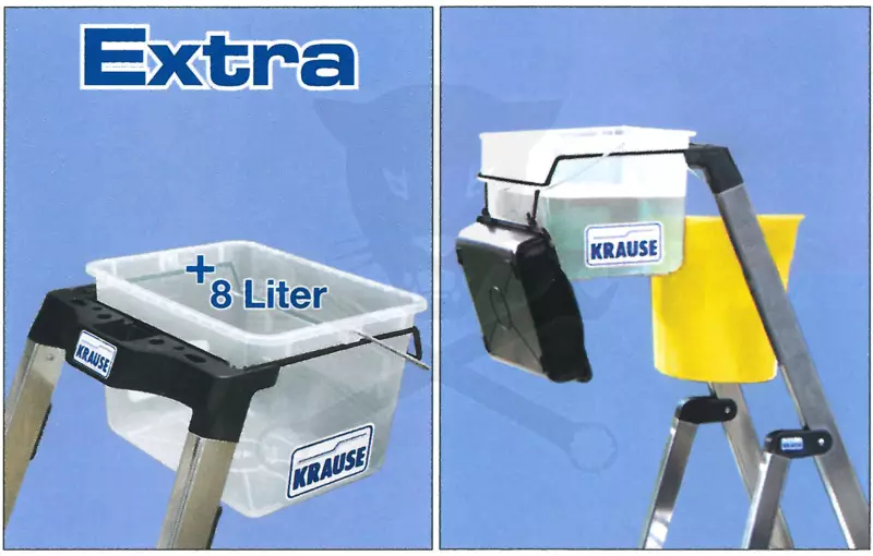 Létra ALU lépcsőfokos álló 1x 4 fokos - Krause Monto SECURY