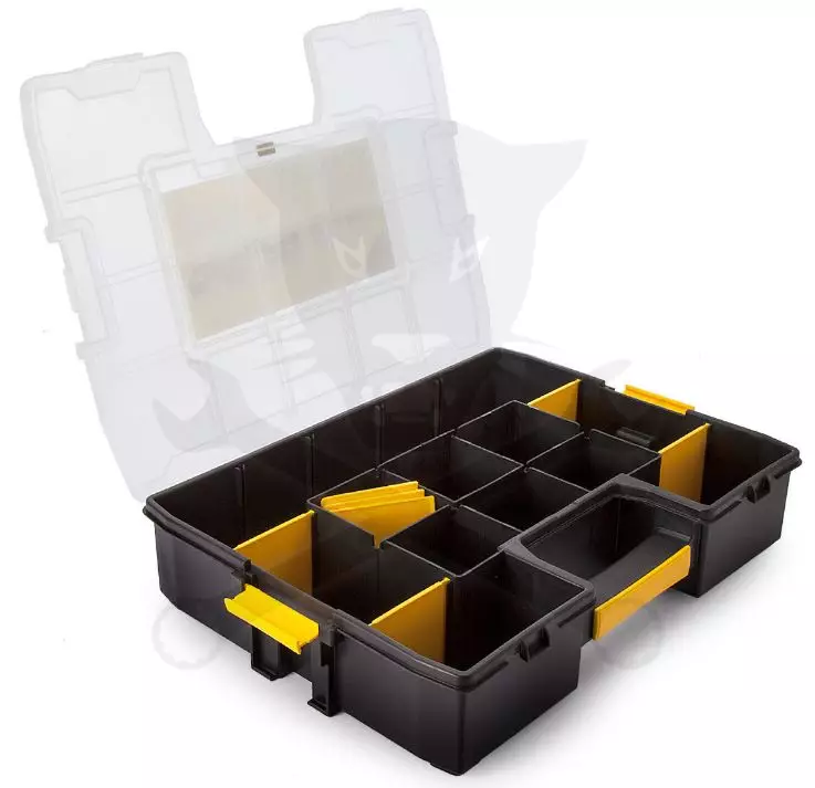 Szortimenter tárolódoboz variálható rekeszek 440x340x90 mm Stanley