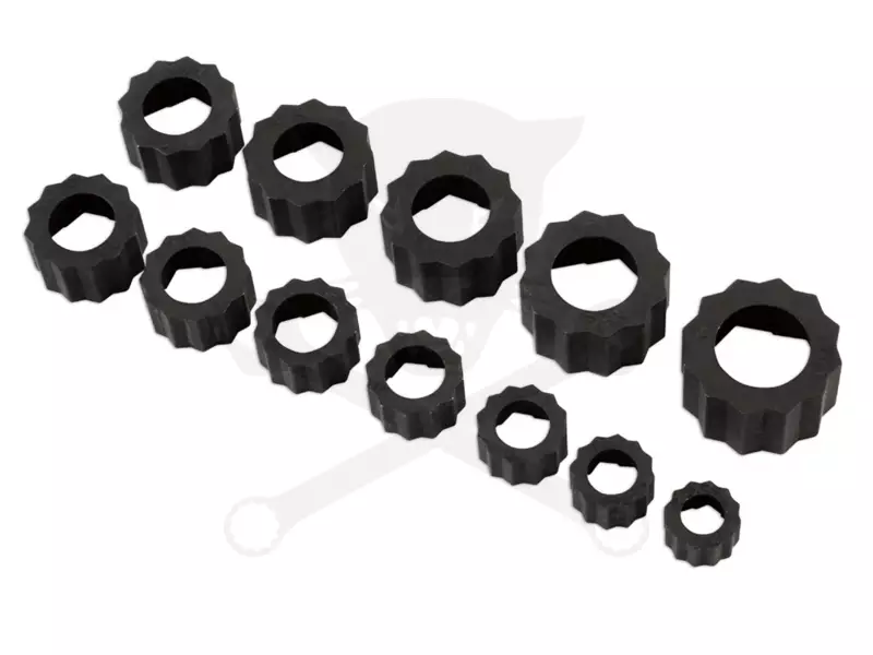 Csavarkiszedő adapter készlet 65%-ig sérült, lesarkalt csavarhoz 8-19 mm