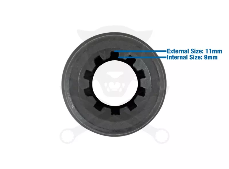 Féknyeregkulcs 10 szögű 11,5 mm -Belső Ribe - 1/2" Porsche