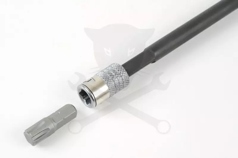 T-kulcs 1/4"-es bitbefogó és 1/4"-es dugófej 2:1-ben fix hajtószár