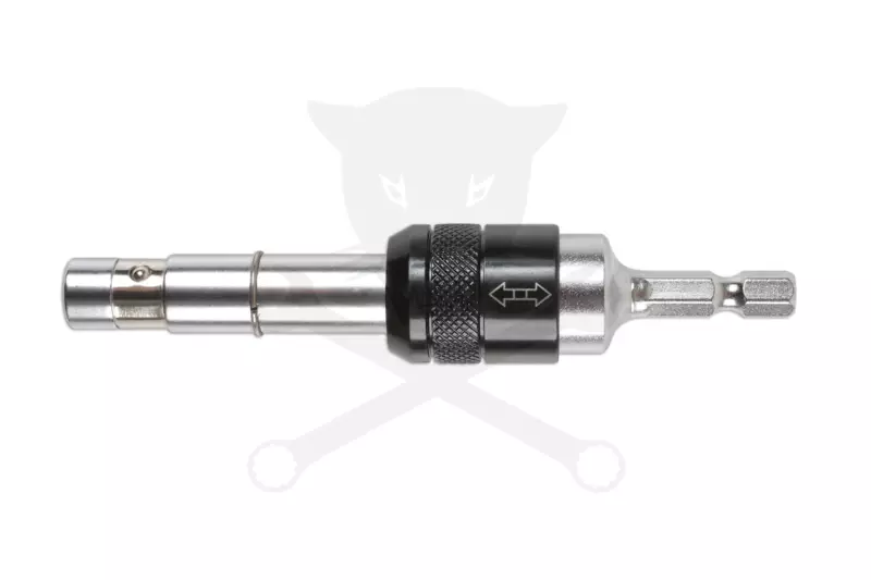Bit tartó 1/4"-os, fúrógépbe fogható Csuklós / Fix 2:1-ben - Laser