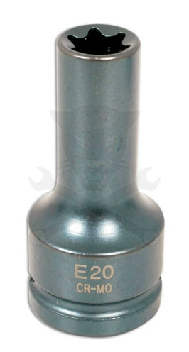 Légkulcsfej 3/4" hosszú belső torx E20