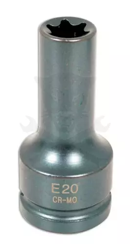 Légkulcsfej 3/4" hosszú belső torx E20