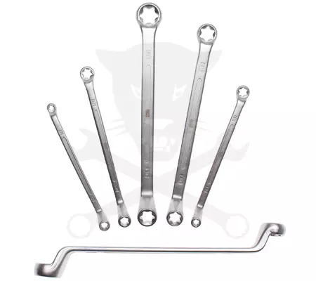 Torx csillagkulcs készlet Hajlított 6 db-os E-torx 12 méret: E6 - E24 -BGS