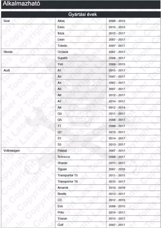 Főtengely vibrációs csillapító tárcsa megtartó VAG-1.8/2.0 TFSi/TSI
