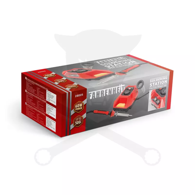 Forrasztópáka állomás 60 W 230 V 0-500 °C + 2 db ón, tartó -Fahrenh -