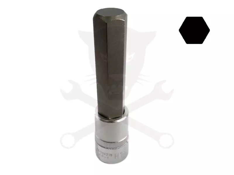 Rátűzőkulcs - crowa+bit 1/2" imbusz 16 mm, hosszú