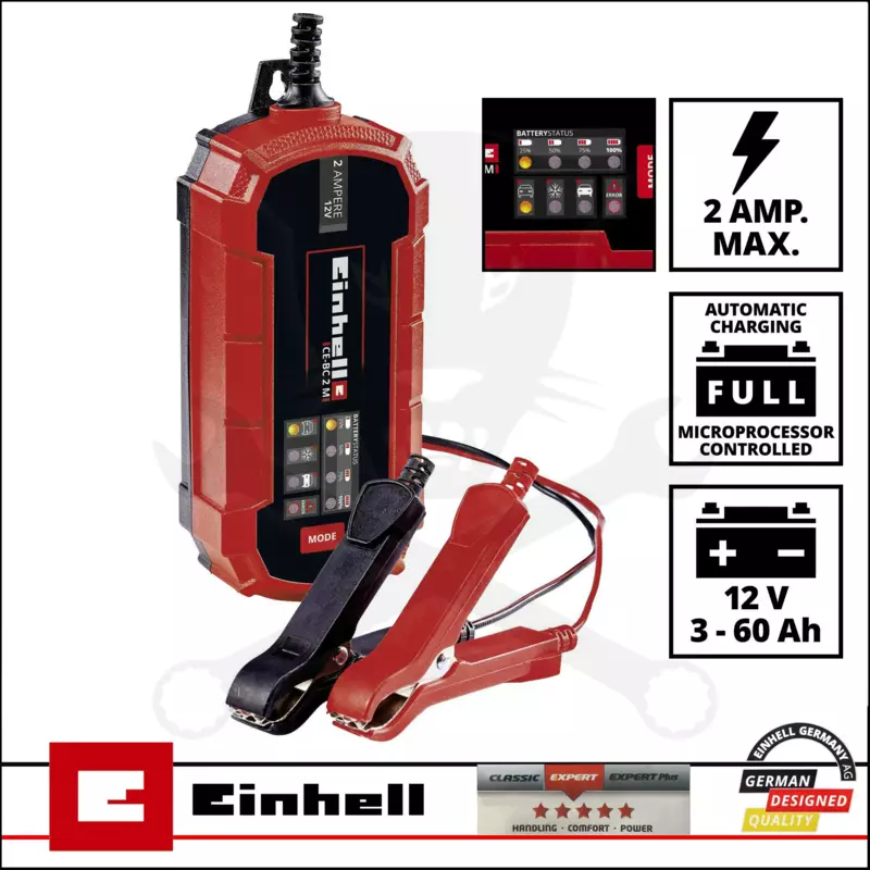 Akkumulátor töltő 12V -  2A - Einhell (CE-BC 2 M)