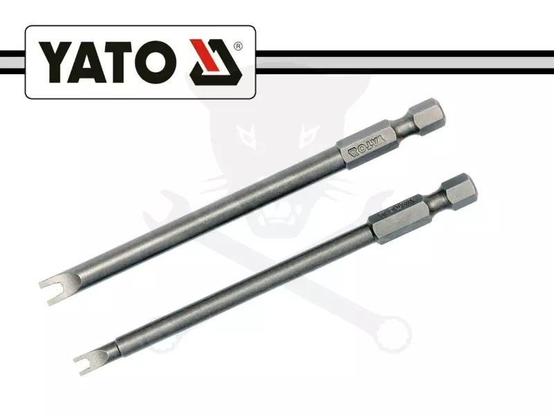 Bit készlet biztonsági, lapos tűvégű hosszú 6-10 mm Yato
