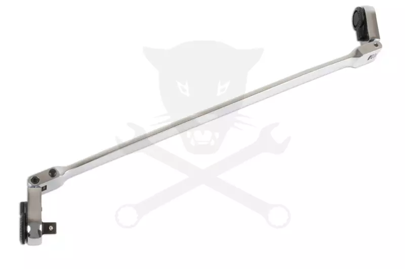 Racsnis hajtószár extra hosszú flexibilis fejjel 1/4" bit+1/4" dugófej