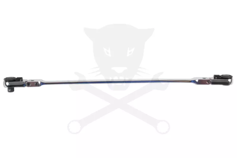 Racsnis hajtószár extra hosszú flexibilis fejjel 1/4" bit+1/4" dugófej