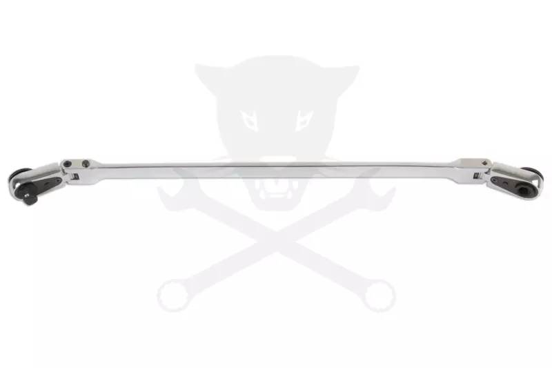 Racsnis hajtószár extra hosszú flexibilis fejjel 1/4" bit+1/4" dugófej