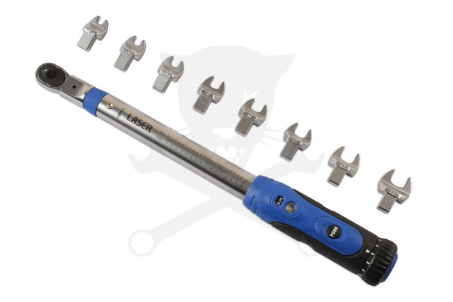 Nyomatékkulcs 010-050 Nm - cserélhető fej 1/4" - kalibrálva