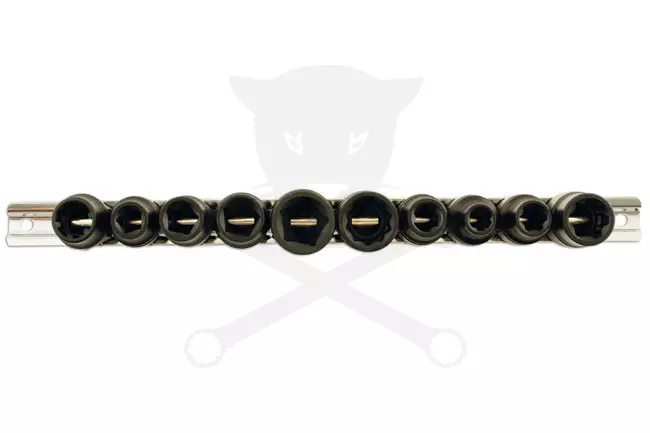 Autóipari speciális dugókulcs készlet 1/2" 10 db-os 3-5-6-10-12 lapú