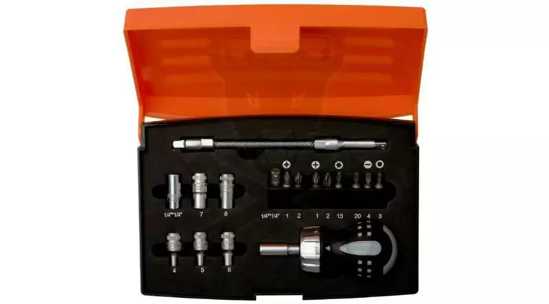 Racsnis marokcsavarhúzó-Bit készlet 22 db-os 1/4"- BAHCO