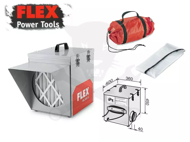Légtisztító 170 W 1,7-1,45 A védelem 10 VA - FLEX - (VAC 800-EC)