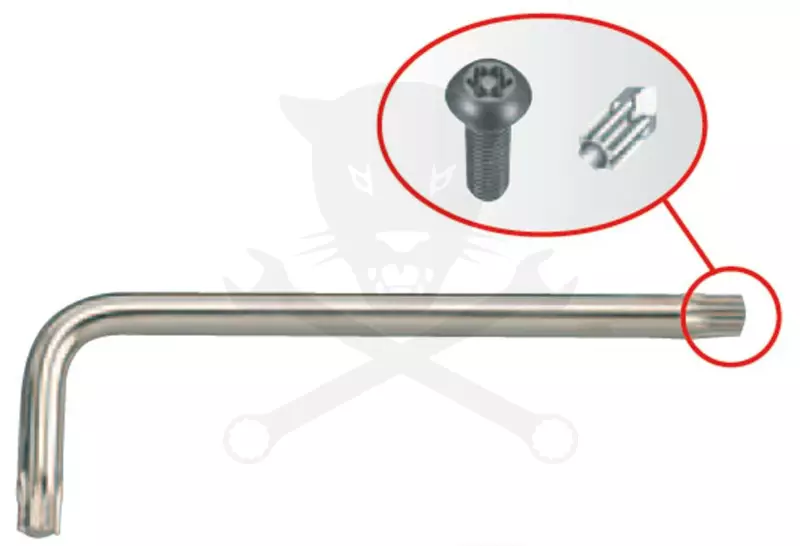 Torxkulcs "L" alakú TPX50 furatos torx, hosszú KingT
