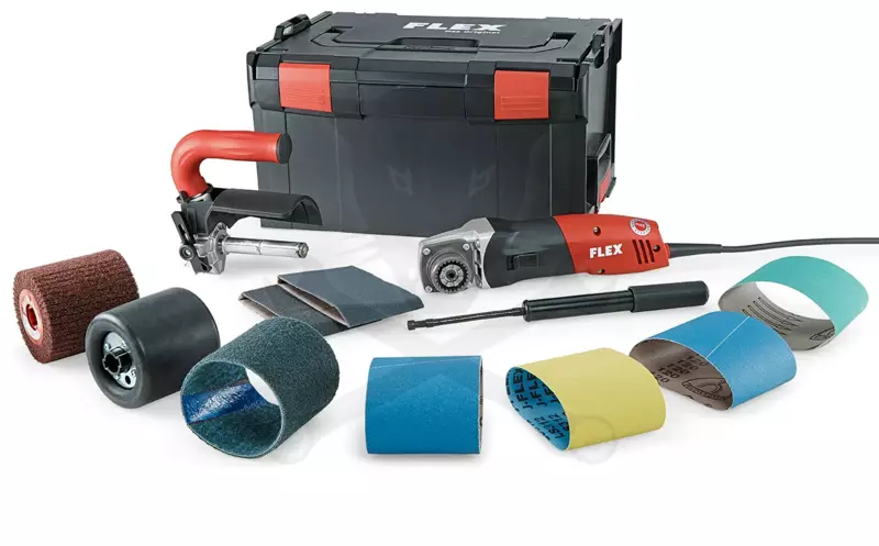 Palástcsiszoló gép 1400 W Szett -TRINOXFLEX- (BSE 14-3 100 Set 230-CEE)