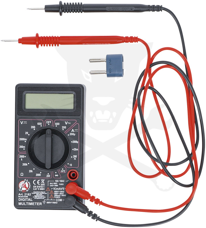 Multiméter, digitális DC 600 / AC 600V , 200 µA-10A DC áram - BGS