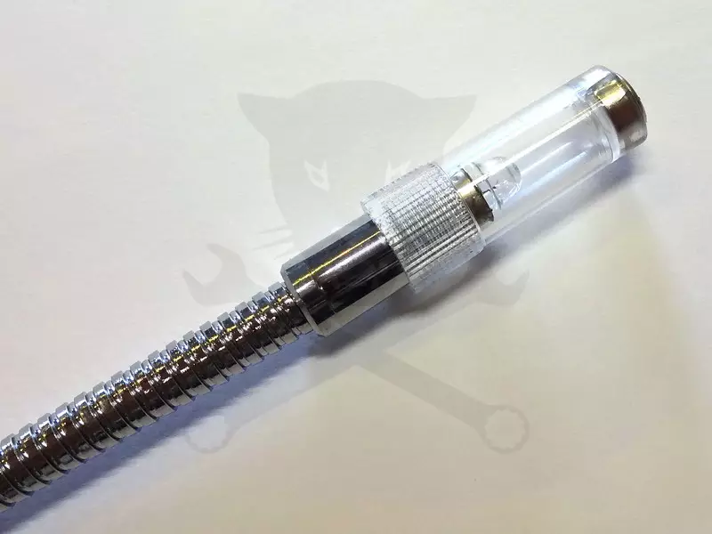 Tükör  25x50 mm Flexibilis, beépített világítással, mágneses véggel
