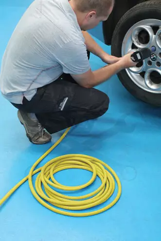 Levegőtömlő 9.5 mm x 15 m Sárga - csavarodásmentes-szuperflexibilis