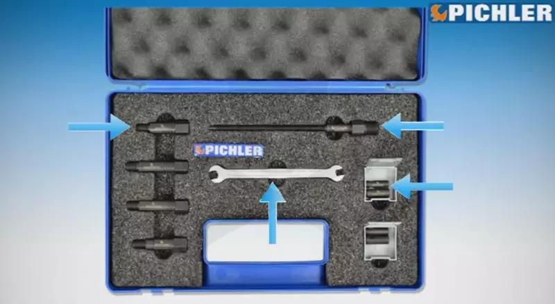 Kompressziómérő diesel Full-Univerzális izzítógyertya-adapter készlet