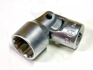 Dugókulcs - crowafej 1/4" 12 szög csuklós 14 mm Genius